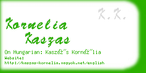 kornelia kaszas business card